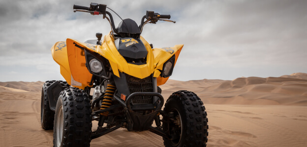 First ATV from KTM. Test Drive in Sahara